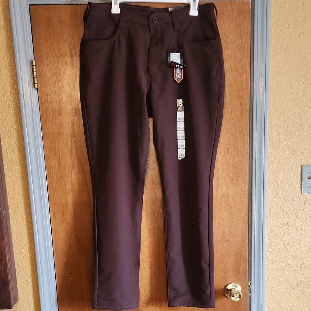 5.11 Tactical Brown Chinos Cotton Blend Straight Leg
